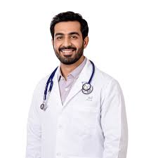 Doctor holding glucose meter